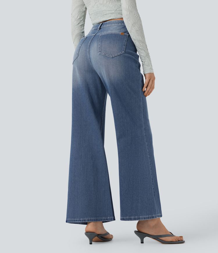 Halara Flex™ High Waisted Casual Flare Jeans with Pockets