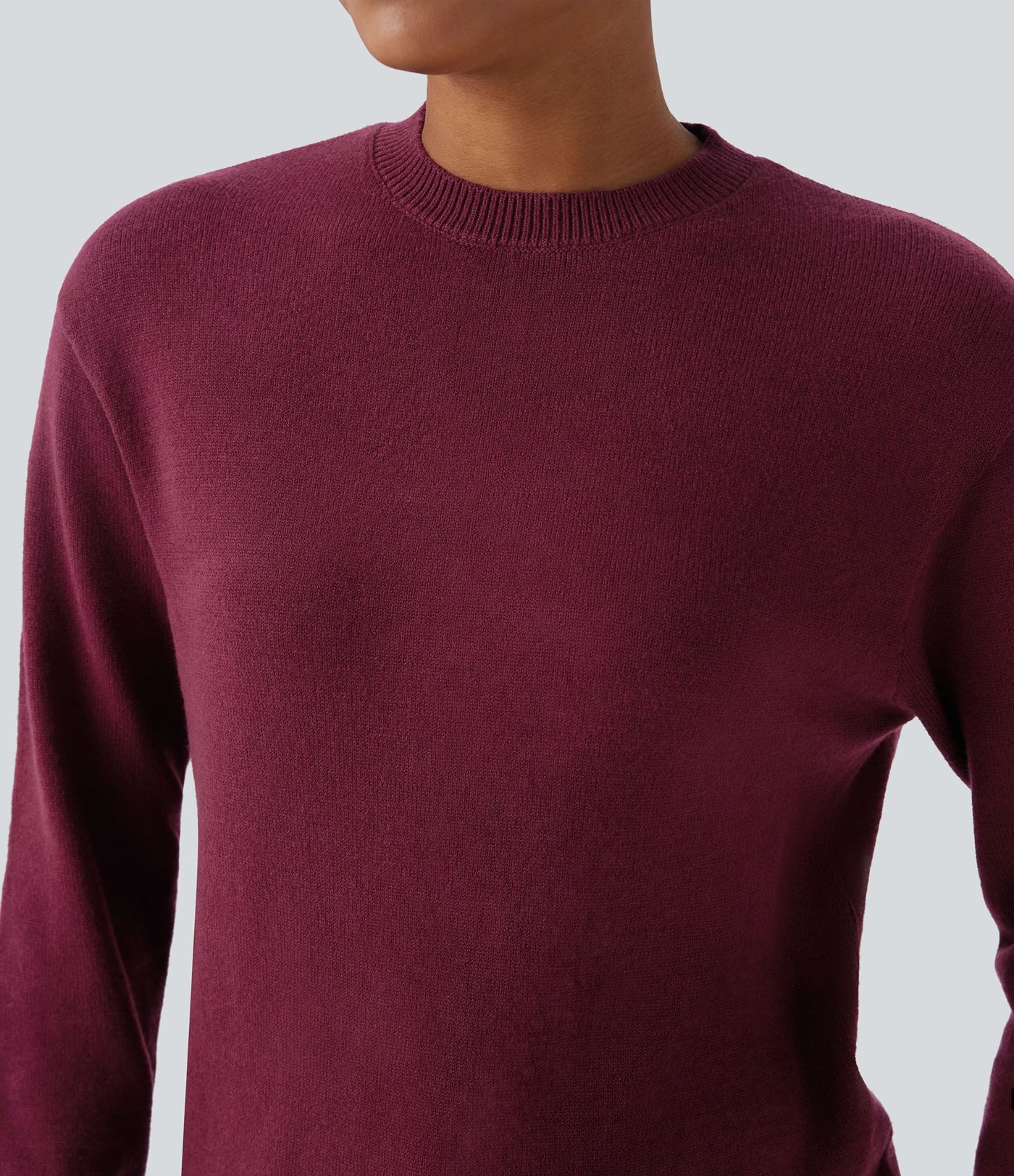Round Neck Long Sleeve Casual Sweater