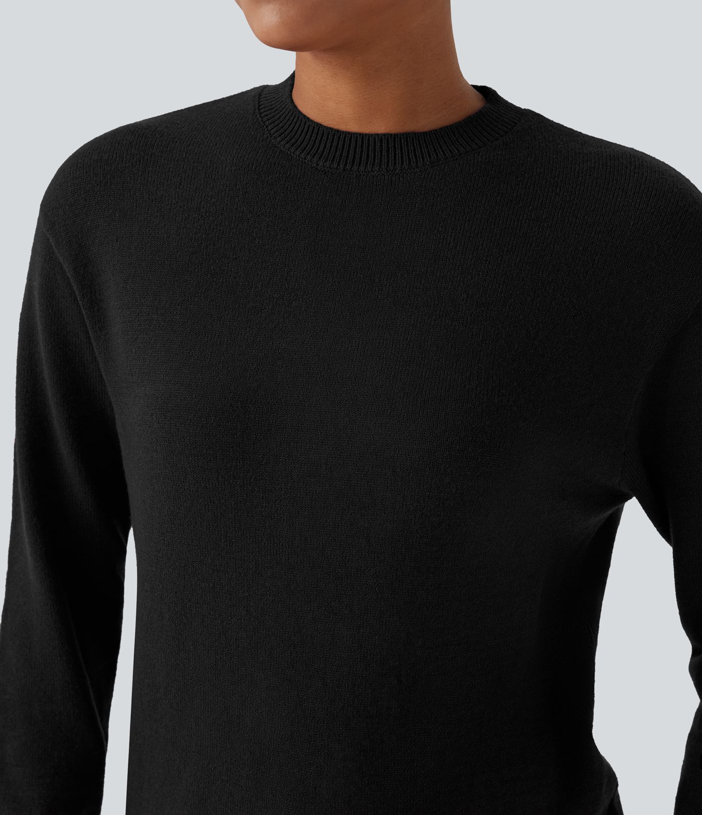 Round Neck Long Sleeve Casual Jumper
