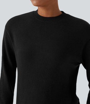 Round Neck Long Sleeve Casual Jumper