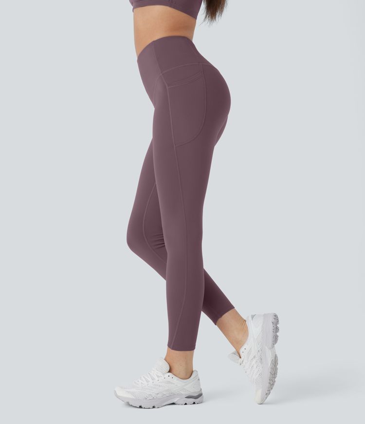 SoftlyZero™ Plush Thermal High Waisted Tummy Control Pocket Workout Leggings