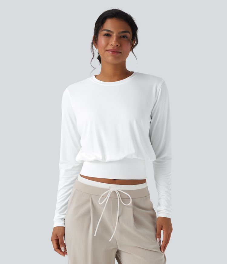 Round Neck Long Sleeve Work T-Shirt