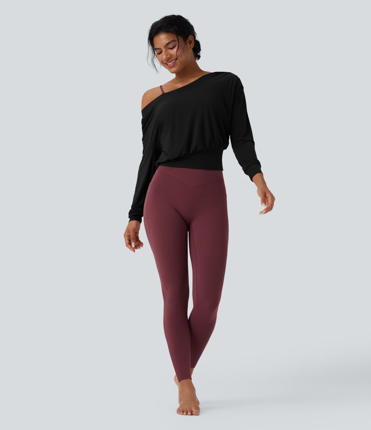 Haut de sport yoga oversize épaules dénudées effet frais InstantCool séchage rapide