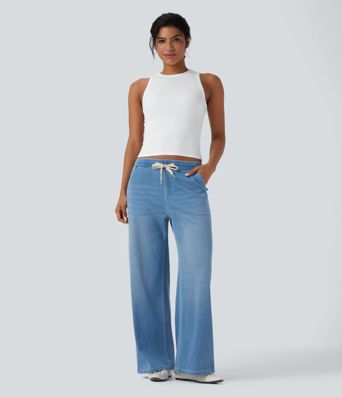Ribbed Round Neck Slim Casual Tank Top