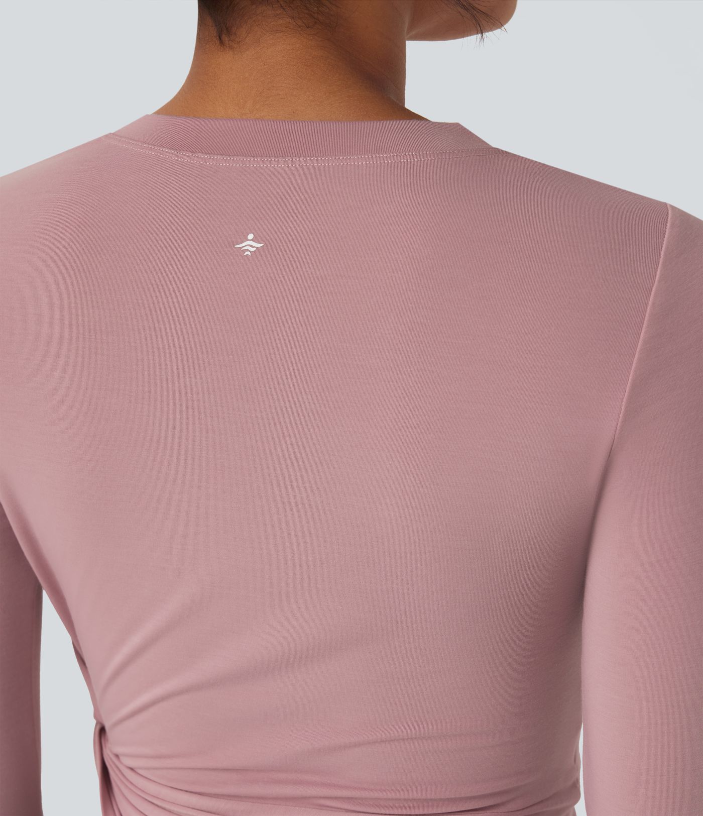 Long Sleeve Thumb Hole Asymmetric Quick Dry Yoga Sports Top