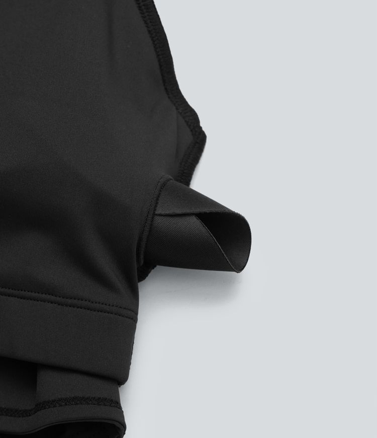 SoftlyZero™ QuickDry Crossover Thumb Hole Cropped Yoga Sports Shrug Top