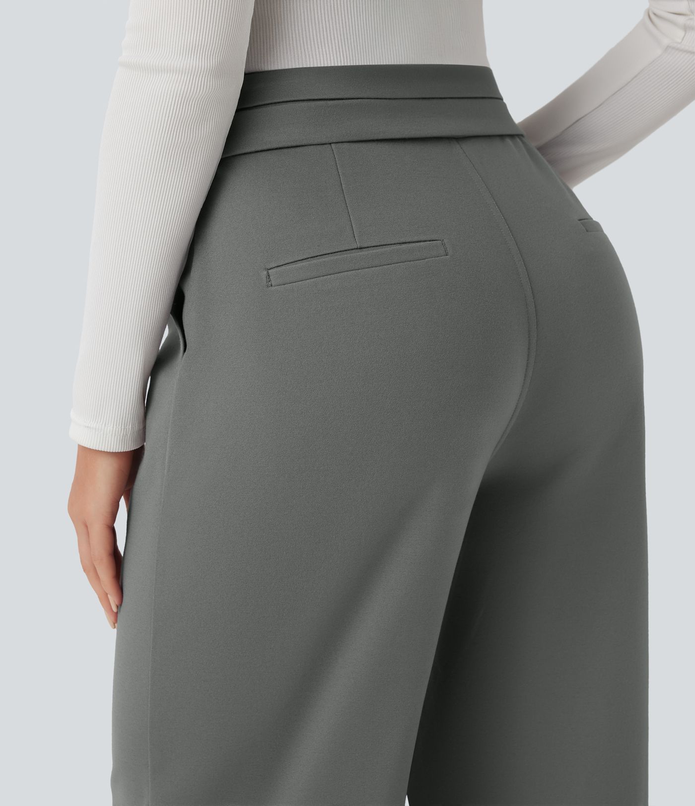 Halara Flex™ SculptKnit High Waisted Straight Leg Work Pants with Pockets