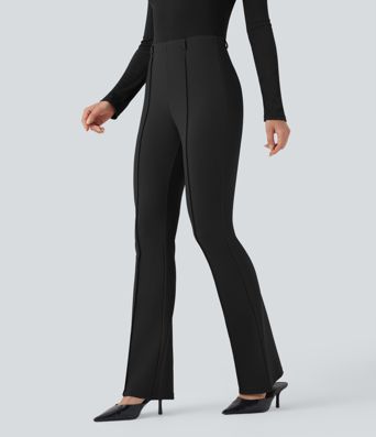 Halara Flex™ Mid Rise Tummy Control Work Bootcut Pants