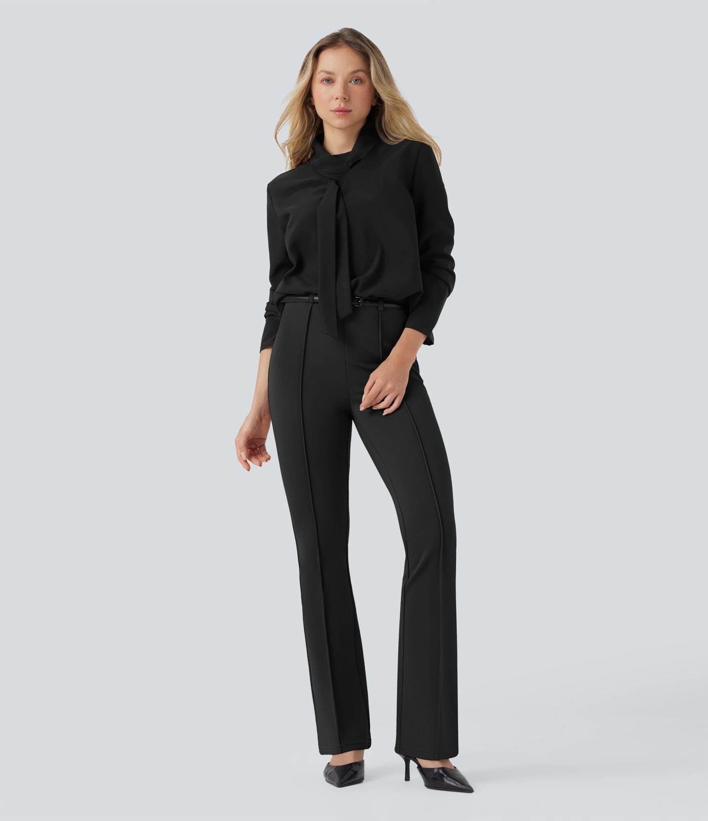 Halara Flex™ Mid Rise Tummy Control Work Bootcut Pants