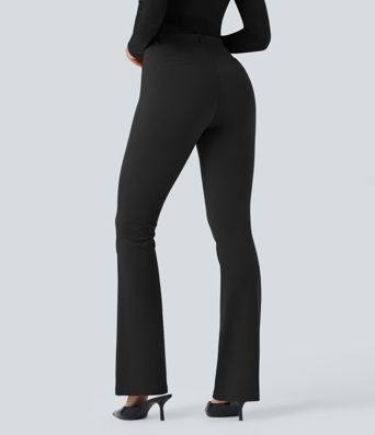 Halara Flex™ Mid Rise Tummy Control Work Bootcut Pants