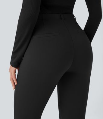 Halara Flex™ Mid Rise Tummy Control Work Bootcut Pants