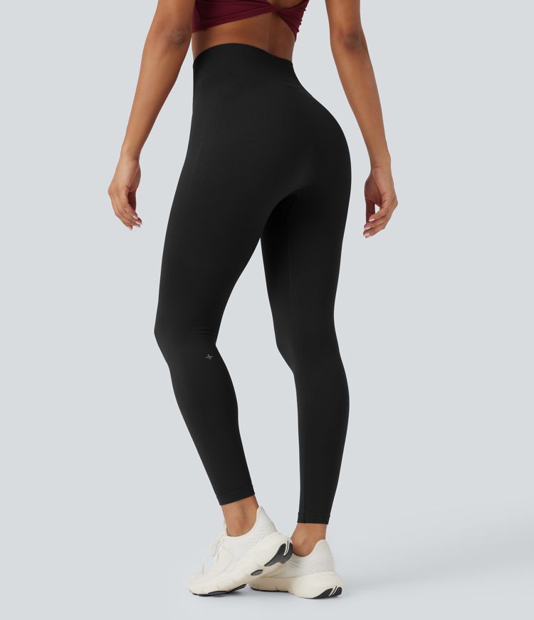 Seamless Flow High Waisted 7/8 Yoga Leggings