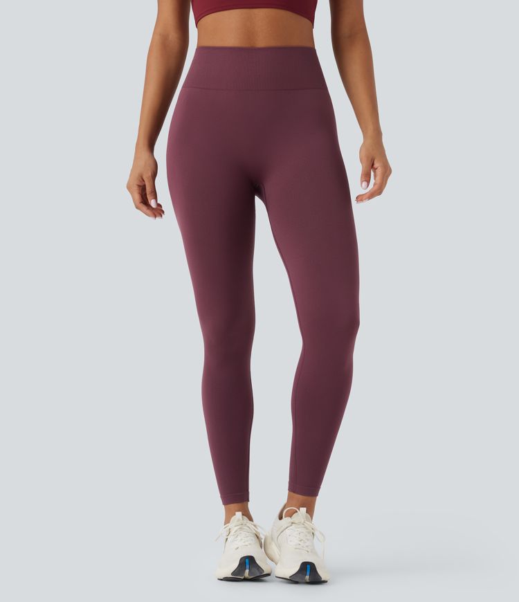 Seamless Flow High Waisted 7/8 Yoga Leggings