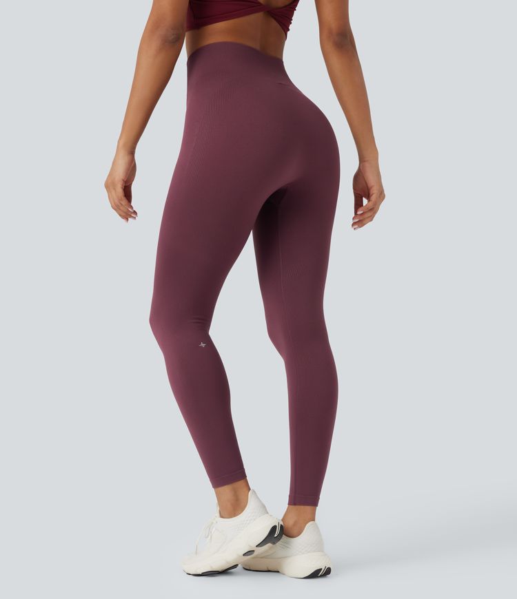 Seamless Flow High Waisted 7/8 Yoga Leggings