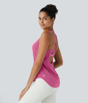 Halara UltraSculpt™ Round Neck Curved Hem Workout Tank Top Halara UltraSculpt™ Round Neck Curved Hem Workout Tank Top