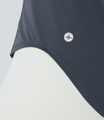 Halara UltraSculpt™ Round Neck Curved Hem Workout Tank Top