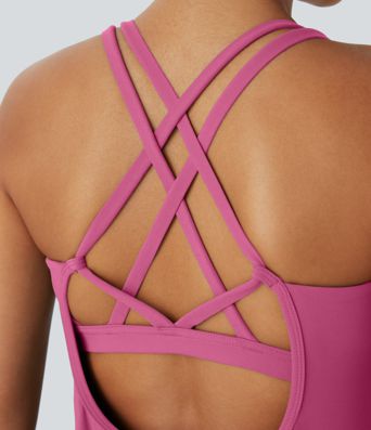 Halara UltraSculpt™ Round Neck Curved Hem Workout Tank Top Halara UltraSculpt™ Round Neck Curved Hem Workout Tank Top