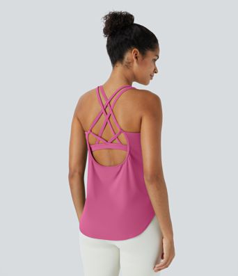 Halara UltraSculpt™ Round Neck Curved Hem Workout Tank Top Halara UltraSculpt™ Round Neck Curved Hem Workout Tank Top