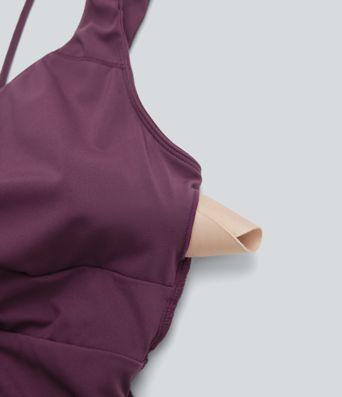 Breezeful™ Sleeveless U Back Quick Dry Casual Jumpsuit with Pockets-Easy Peezy Edition