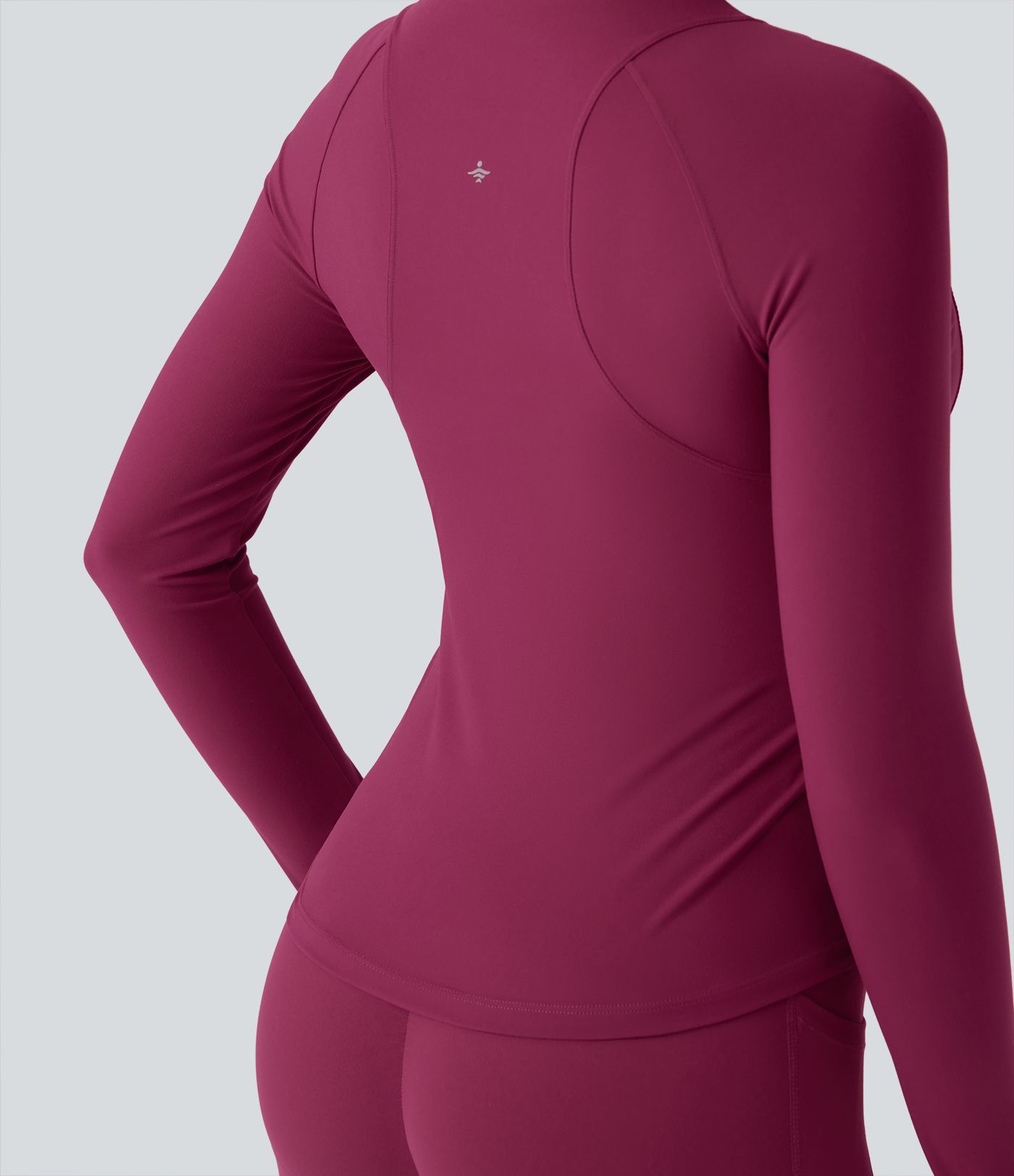 Halara UltraSculpt™ Stand Collar Long Sleeve Thumb Hole Yoga Curvy Jacket with Pockets