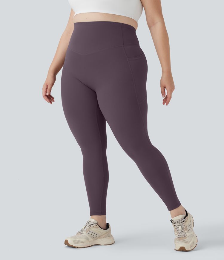 Plus Size Halara UltraSculpt™ SoCinched High Waisted Butt Lifting Tummy Control Shaping Training Leggings with Pockets