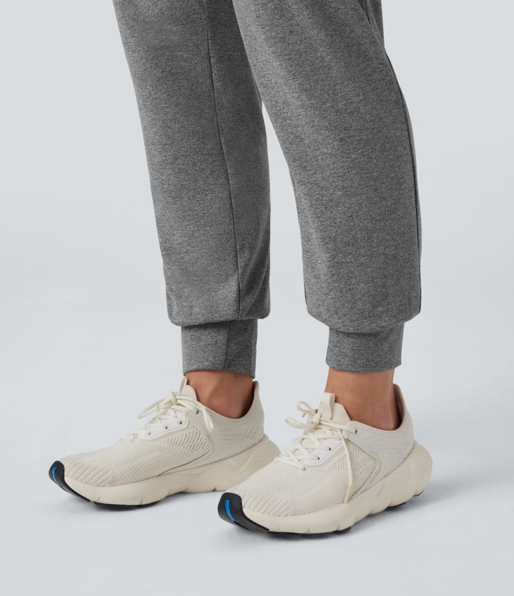 High Waisted Tapered Yoga Joggers with Pockets