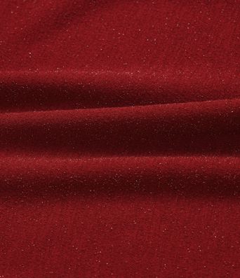 Top de cuello redondo de manga larga con acabado metálico