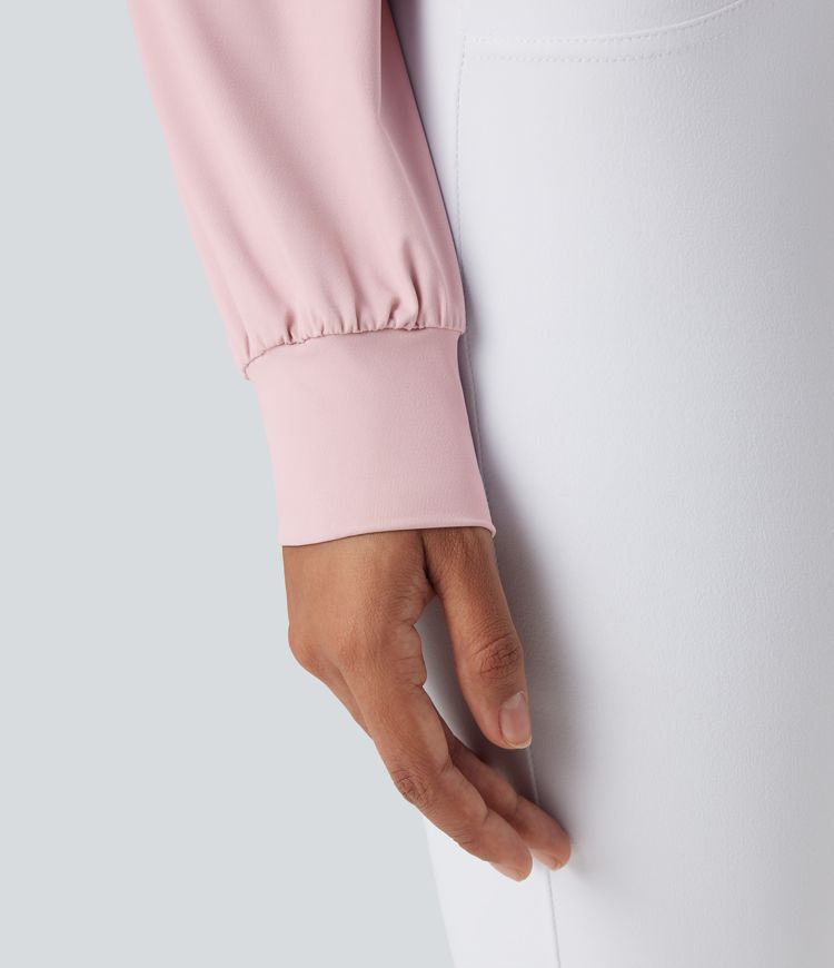 Round Neck Long Sleeve Yoga Sports Top