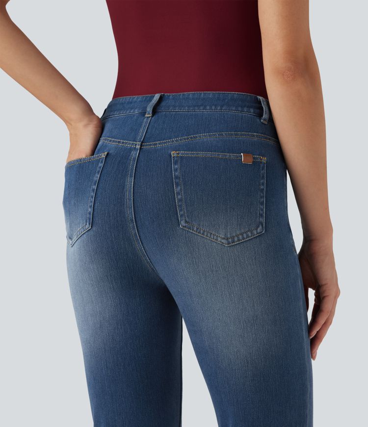 Halara Flex™ High Waisted Casual Flare Jeans with Pockets