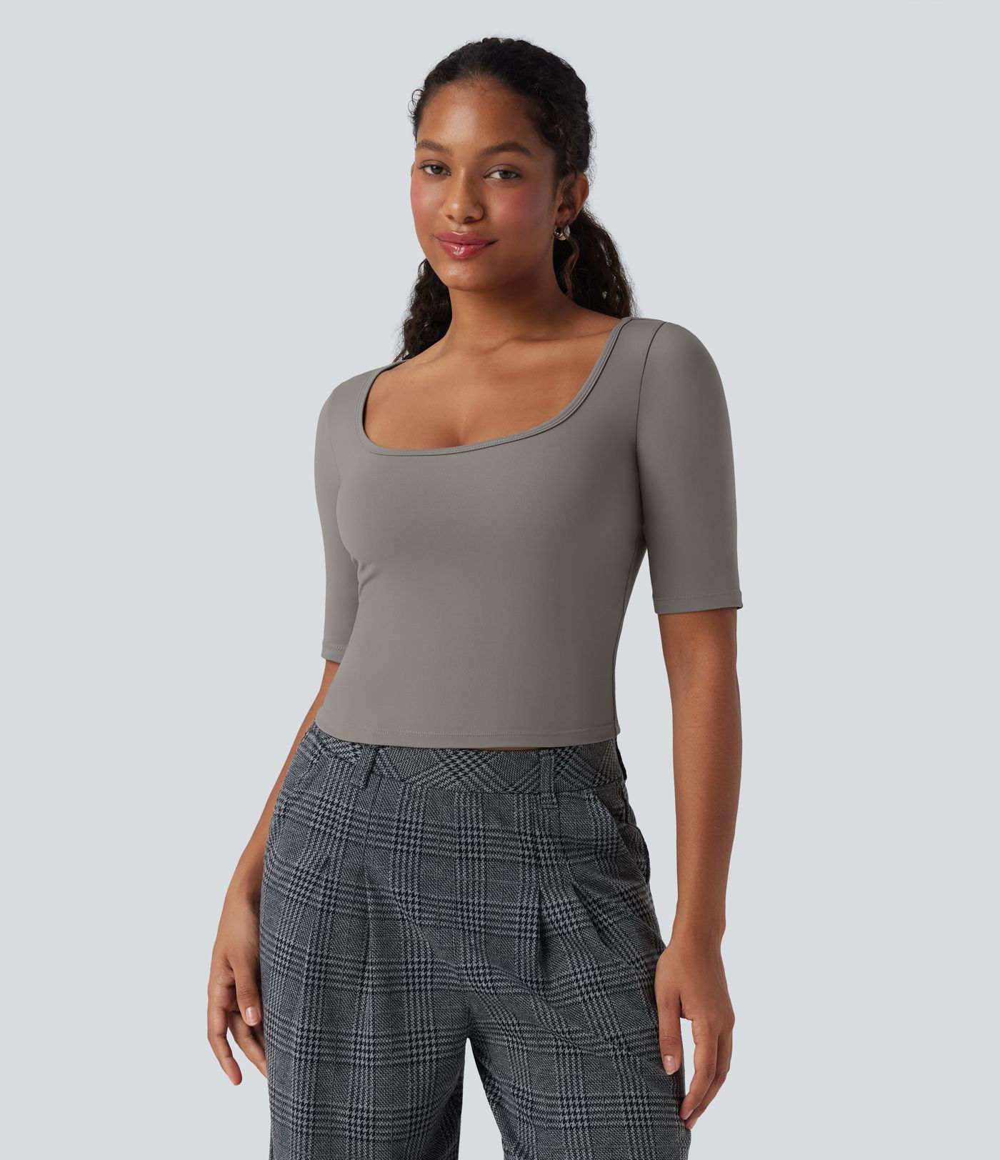 Softlyzero™ Airy - T-Shirt mit Rundhalsausschnitt, kurzen Ärmeln und Cool-Touch