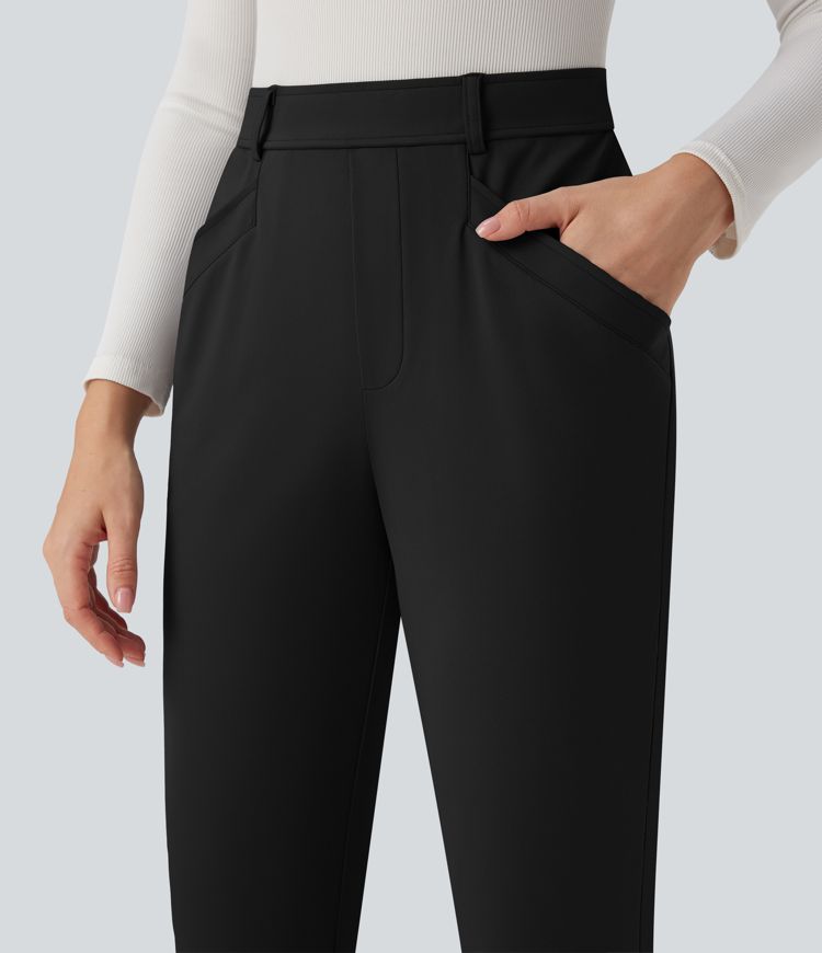 Halara Flex™ Pantalon tailleur fuselé 7/8 taille haute avec poches
