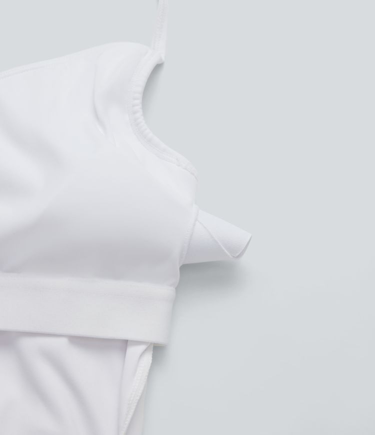 Salopette yoga SoftlyZero™ Airy col licou sans manches toucher frais avec poches-Facile à enfiler-UPF50+