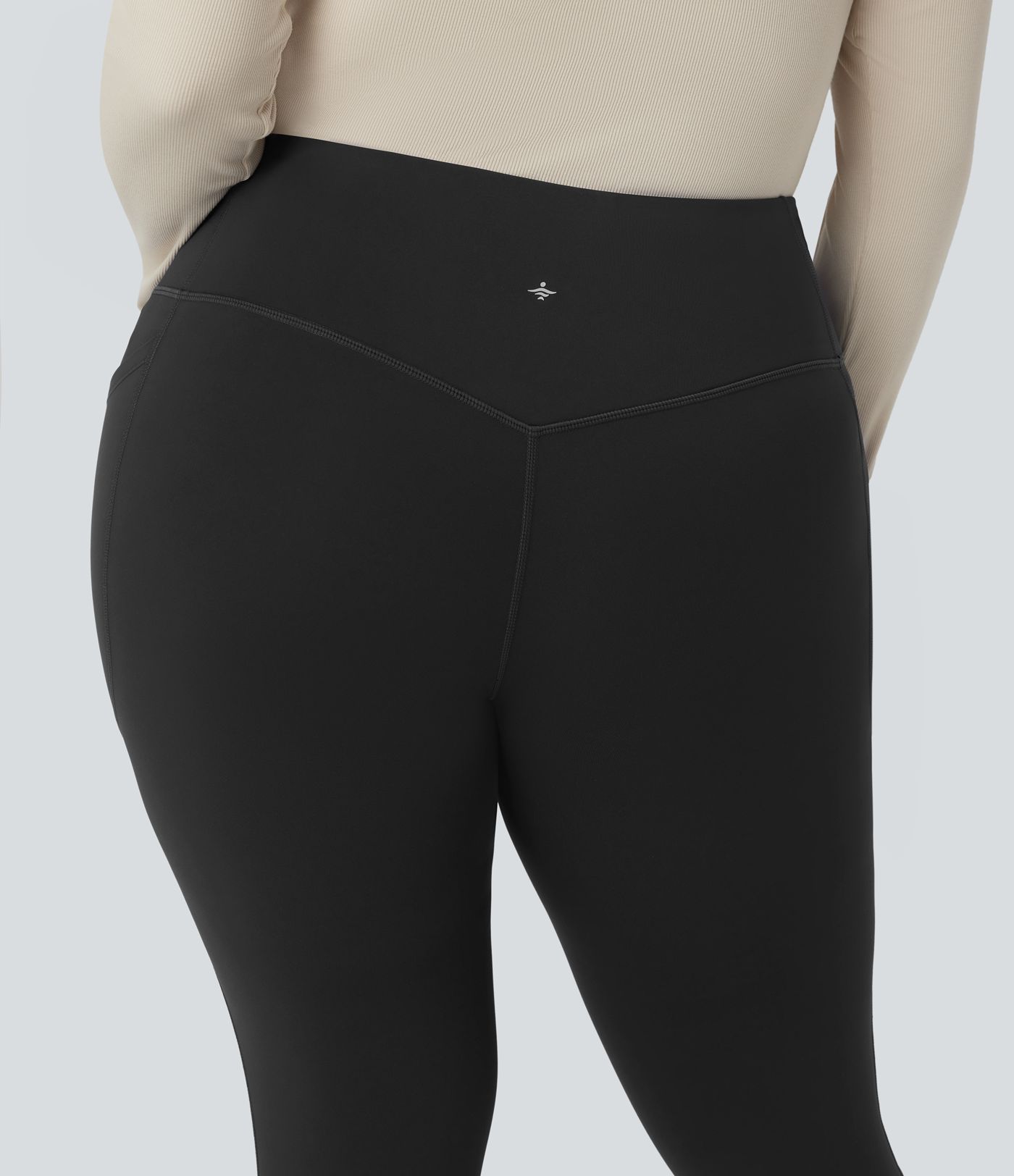 SoftlyZero™ Plush Thermal High Waisted Tummy Control Training Plus Size Legging with Pockets