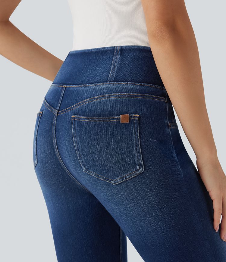 Jean skinny Halara Flex™ coupe en V taille mi-haute 7/8 avec poches