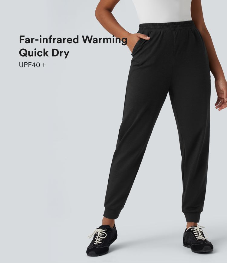 High Waisted Quick Dry Casual Joggers with Pockets-UPF40+