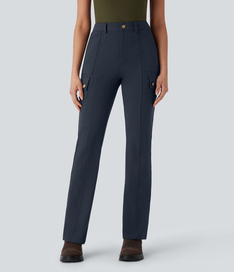 DayStretch Mid Rise Pockets Hiking Cargo Bootcut Pants