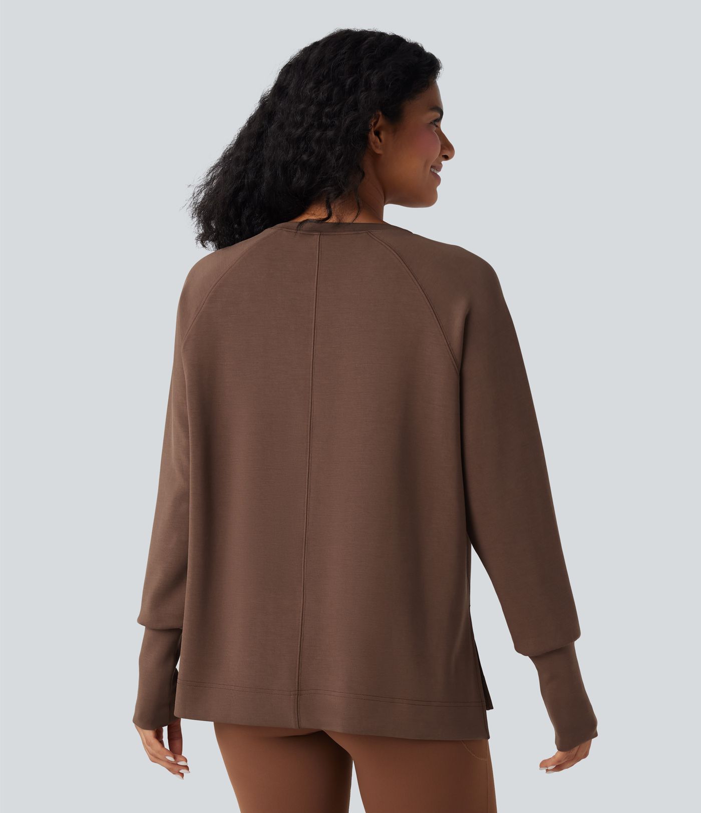 SpacerTek™ Round Neck Long Sleeve Casual Sweatshirt