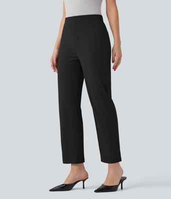 Halara Flex™ High-waisted Work Straight-leg 7/8 Trousers with Pockets