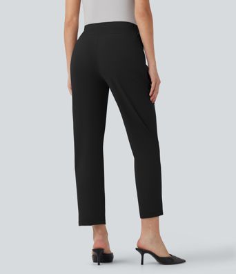 Halara Flex™ High-waisted Work Straight-leg 7/8 Trousers with Pockets
