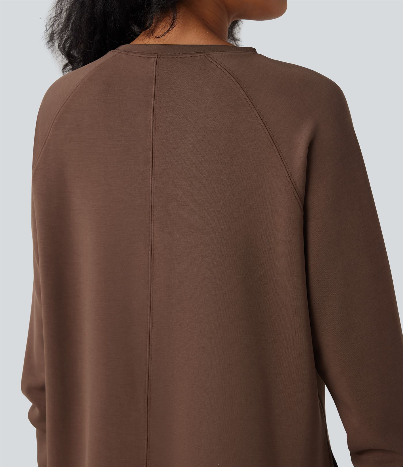 SpacerTek™ Round Neck Long Sleeve Casual Sweatshirt