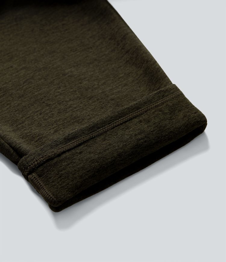 Mid Rise Drawstring Quick Dry Lounge Heathered Pants with Pockets-UPF40+ Mid Rise Drawstring Quick Dry Lounge Heathered Pants with Pockets-UPF40+