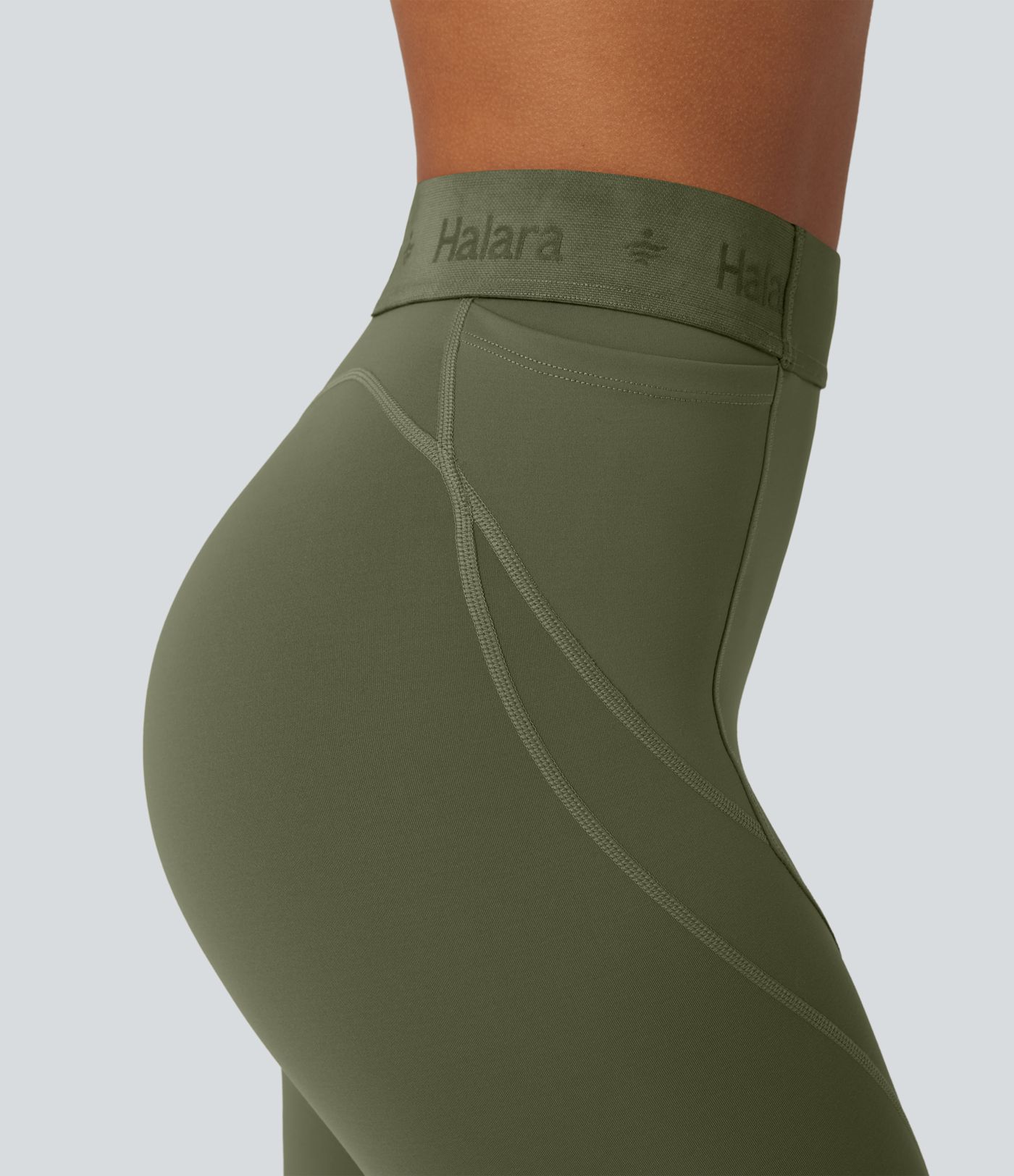 SpeedWave™ High Waisted Quick Dry 7/8 Running Leggings with Pockets