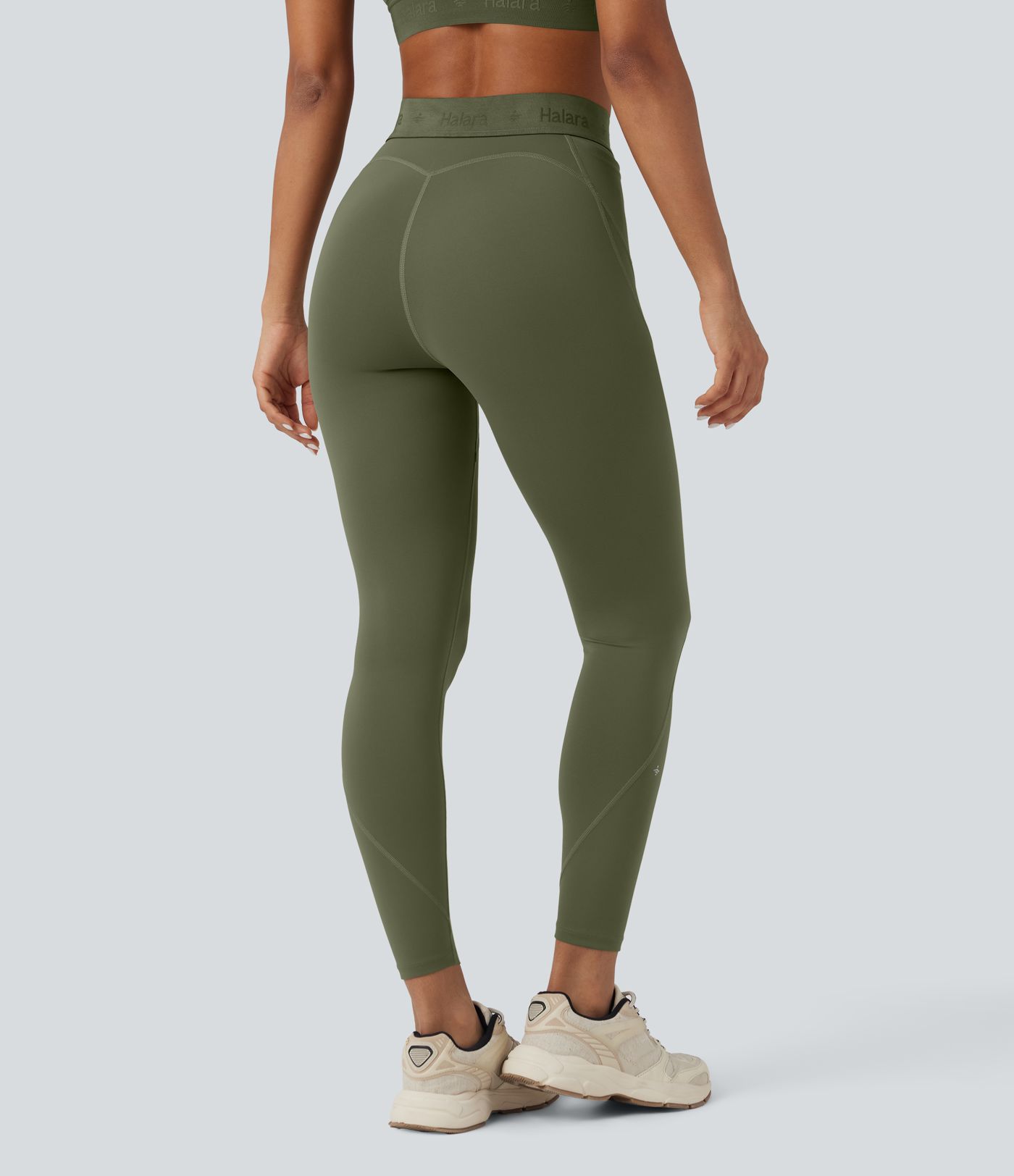 SpeedWave™ High Waisted Quick Dry 7/8 Running Leggings with Pockets