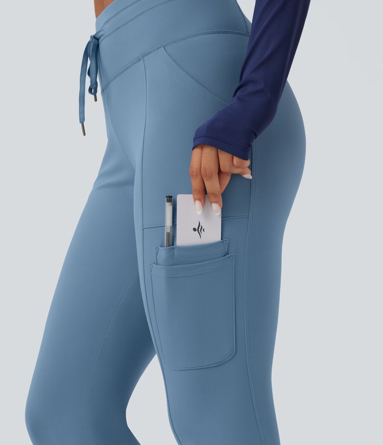 SoftlyZero™ Plush High Waisted Drawstring Hiking Joggers with Pockets