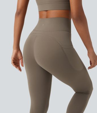 Halara UltraSculpt™ High Waisted Drawstring Tummy Control Yoga Leggings with Pockets