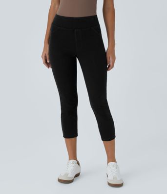 Halara Flex™ High Waisted Pocket Denim Capri Casual Leggings