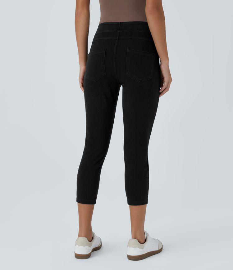 Halara Flex™ High Waisted Pocket Denim Capri Casual Leggings