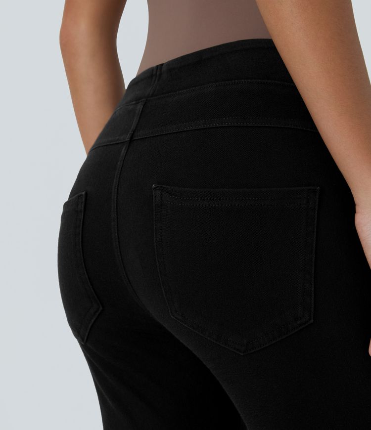 Halara Flex™ High Waisted Pocket Denim Capri Casual Leggings