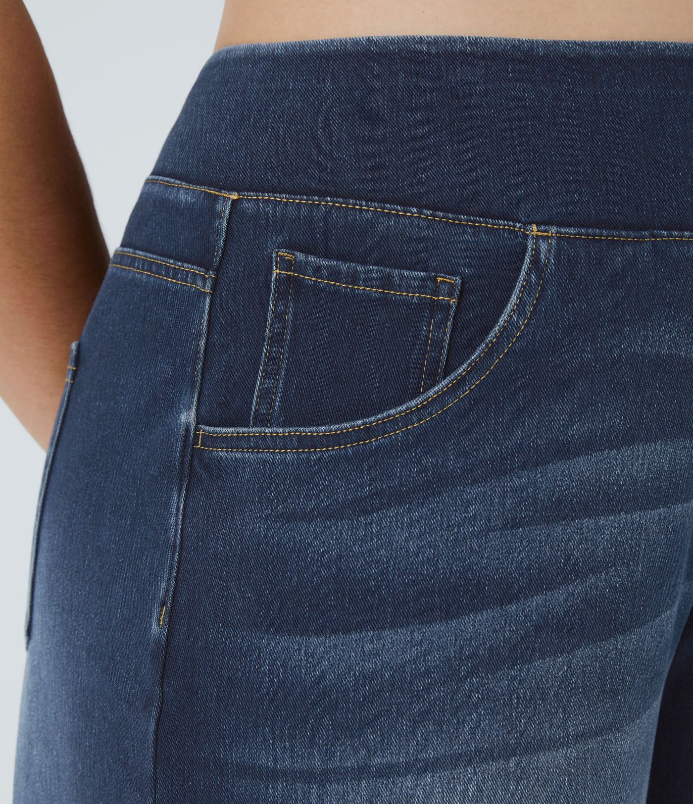 Halara Flex™ High Waisted Pockets Baggy Wide Leg Washed Casual Plus Size Jeans