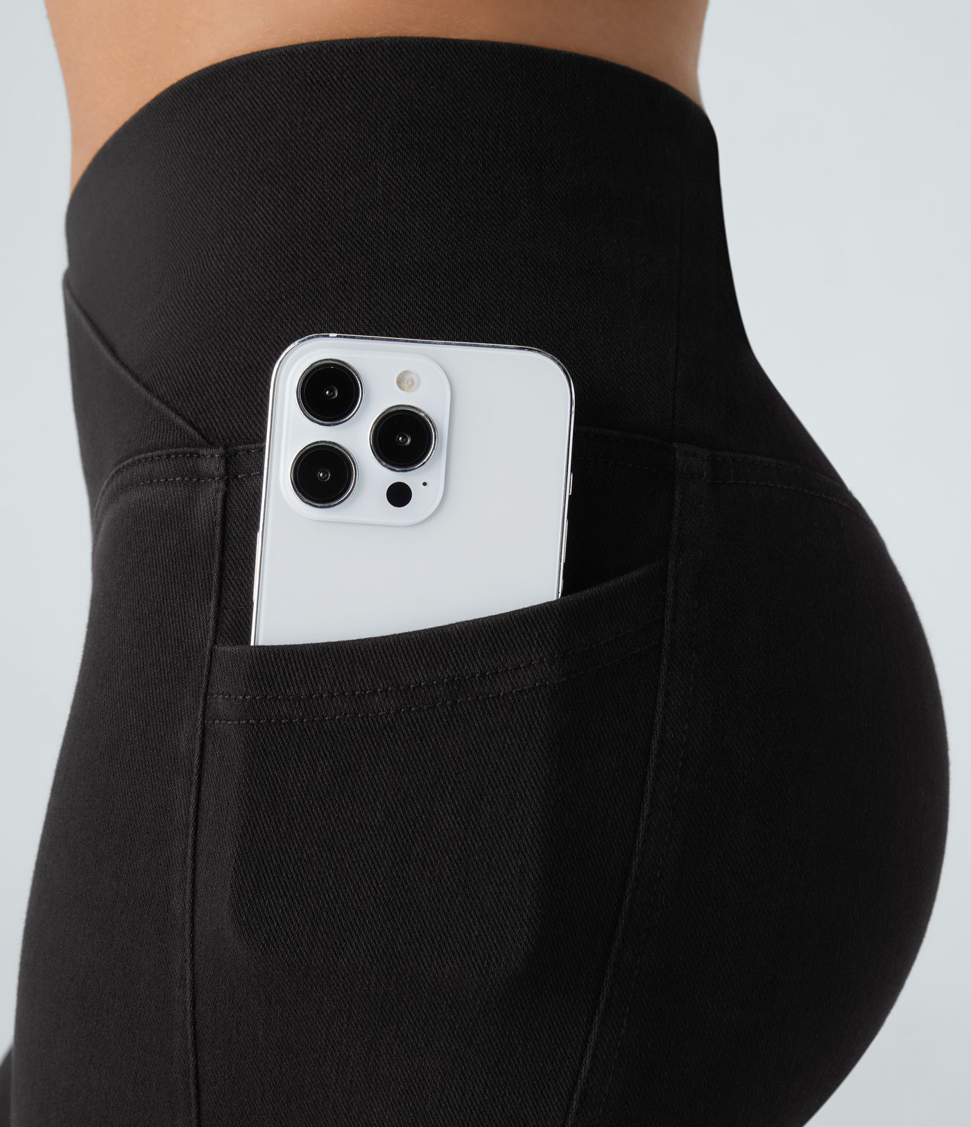 Halara Flex™ Jegging Travail Capri Tricoté Extensible Lavé Poche Latérale Croisée